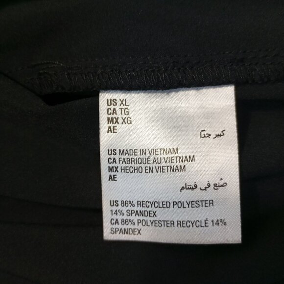 INC International Romper Black Sleeveless Drawstring Waist Button Front Women XL - Picture 8 of 13